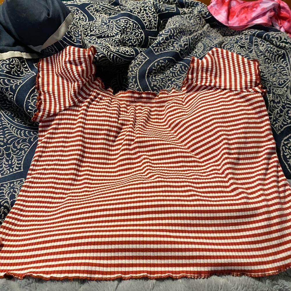 off the shoulder crop top